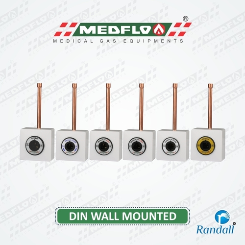 Din Medical Gas Outlet - Wall Mounted