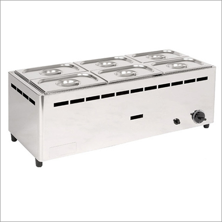 Bain Marry Standing - Stainless Steel, 1200x600x300 mm, Silver | Six Compartments, Food Warming, 1500-2000W Power