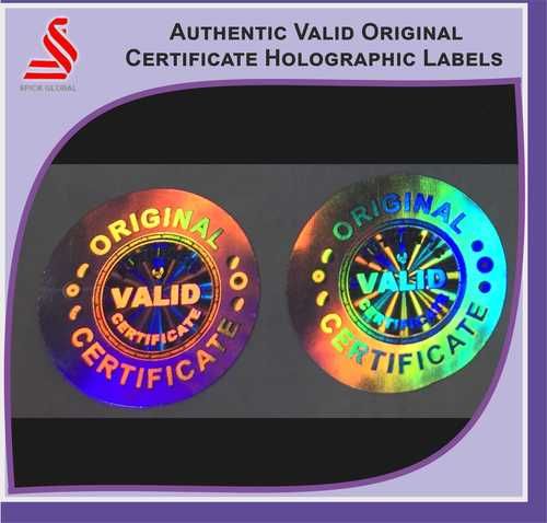 Generic Stock Hologram Labels