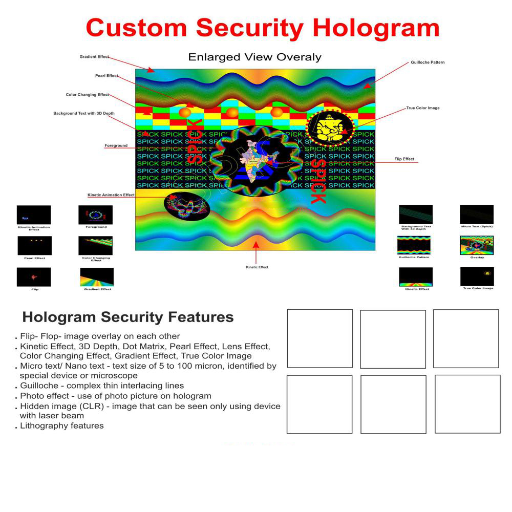 Tamper hologram labels