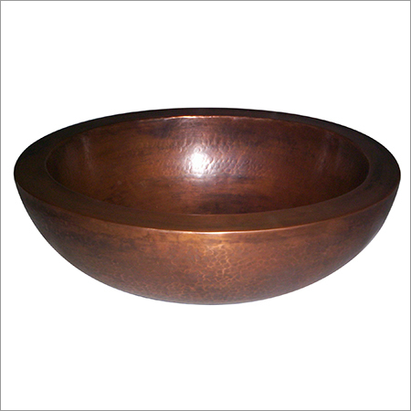 Copper Kitchen Sink - Copper, 16x16x5 Inches, 16 Gauge | Hand-hammered Finish, Durable, Heat Resistant, Easy Clean