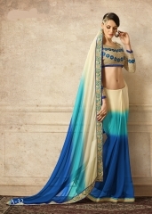 Circean Multi Color Fancy Georgette Designer Saree