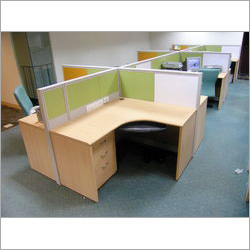 Portable Office Workstation - Wood & Polyester 5x4 Foot Design | Contemporary Durable Easy to Clean Scratch Resistant Lightweight Moisture Proof Recyclable Rust Proof Machine-Made Assembly