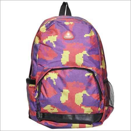 RED Camouflage School College backpack