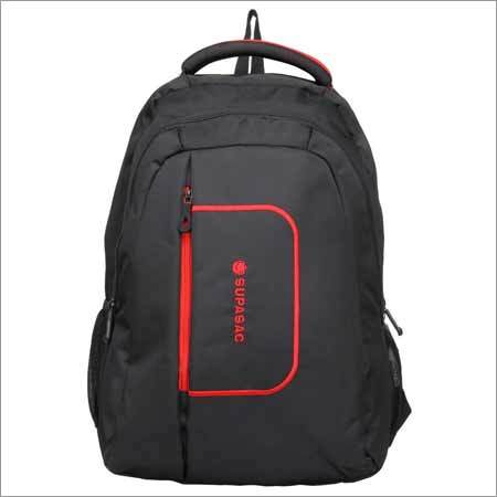 Stylish Black And Red Laptop And Tablet Backpack