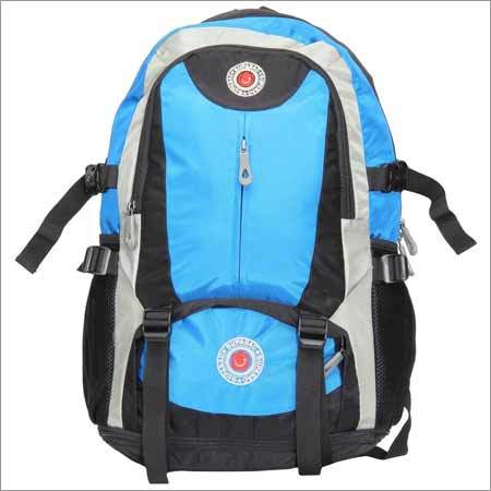 Expandable Blue Office And Travel Backpack