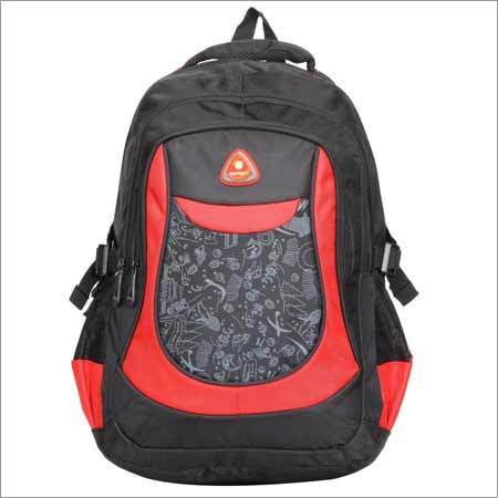 Black and Red Graffiti School College Backpack