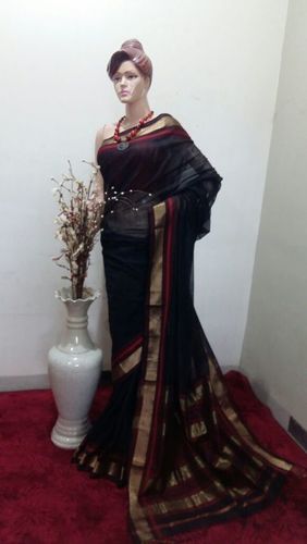 Black Formal Handloom Saree