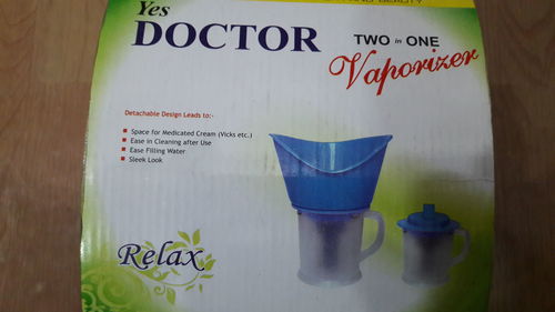 Vaporiser (Two in One) - Plastic, 15x10x12cm, 500ml | Dual Function, Fast Heating, Portable Design