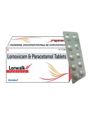 LORWALK-P Tablet - Lornoxicam 8mg + Paracetamol 325mg, Fast Acting Dual Pain Relief Tablet