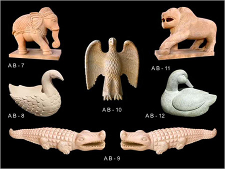 Carved Sandstone Statues
