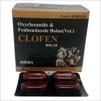 Clofen Oxyclozanide Fenbendazole Bolus Ingredients: Animal Extract