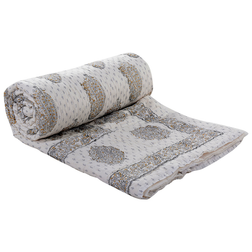 100% Cotton Handblock Print Quilt
