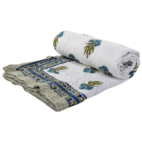 100% Cotton Exclusive Designer Double Bed Quilt