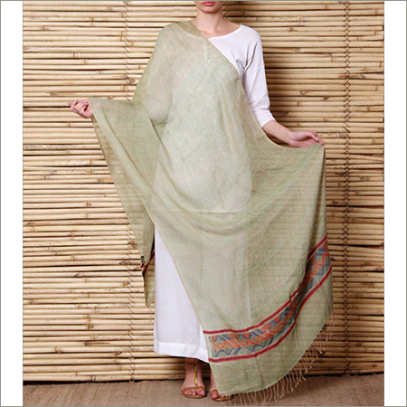 Linen Khadi Jamdani Stole
