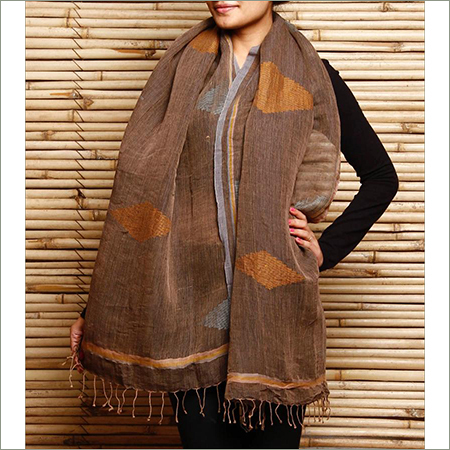 Linen Cotton Jamdani Stole