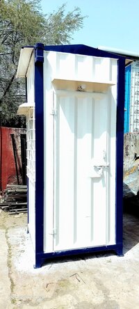 Prefabricated Security Cabin - Color: White Green