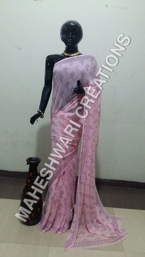 Pink Elegant Handloom Saree