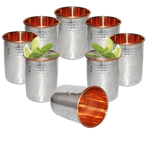 Stainless Steel Inside Copper Glass