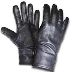Black Leather Gloves