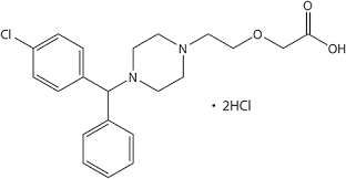 Cetirizine Hydrochloride C21H27Cl3N2O3
