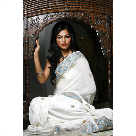 White Cotton Saree