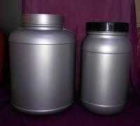 Plastic HDPE Protein Jar