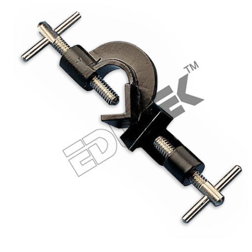 Boss Head - Die-Cast Alloy, 25-50mm Jaw Opening, Black | Nickel-Plated Brass Screw, Vertical/Horizontal Mounting for Laboratory Support