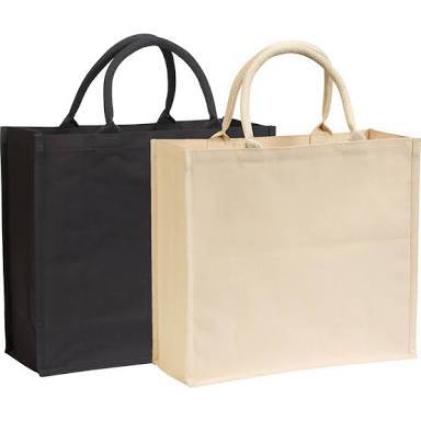 Cotton Bags With Inner Lamination And Rope Handle