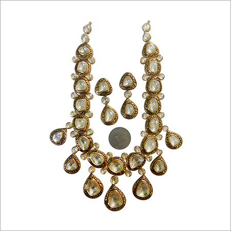 Antique Polki Diamond Necklace