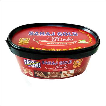Mirchi Mehndi Cone - 100% Henna, Red Shade | Easy to Use, Skin Friendly, Pure Mehndi for Hands & Feet