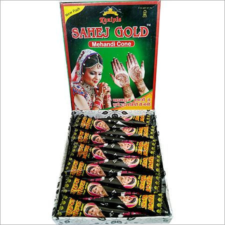 Dulhan Mehndi Cone - 100% Natural Henna, Easy to Use Polypropylene Cones, Perfect for Weddings & Festivals, Rich Dark Red Color