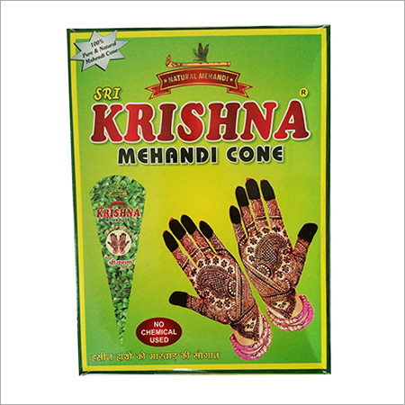 Hand Mehndi Cone - 100% Henna | Easy to Use, Cone Form, Ideal for Application on Hands & Feet, Store in a Dry Place