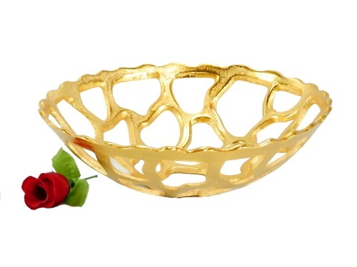 Aluminium Bowl Gold Plated