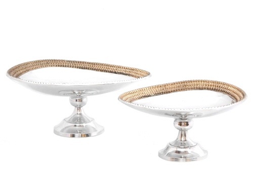 Aluminium Bowls Polished & Colored Set of 2 pcs