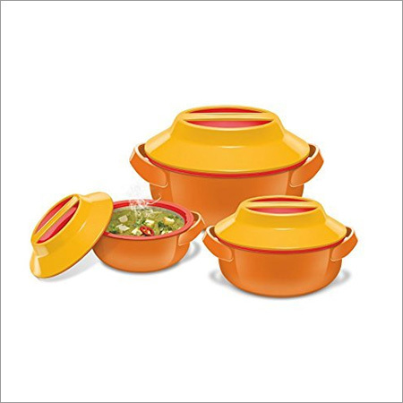 Milton Microwow Plastic Casserole Gift Set, 3-Pieces, Orange