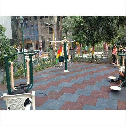 Rubber Interlock Flooring
