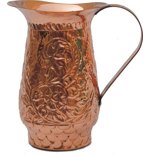 Brown Copper Embossed Small Jug