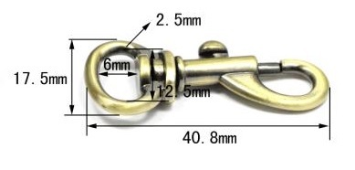 Leather Bags Snaps Swivel Hooks 