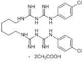 Chlorhexidine Acetate C22H30Cl2N10