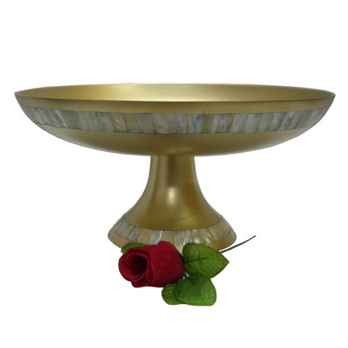 Aluminium Bowl Colored with MOP Inlaid