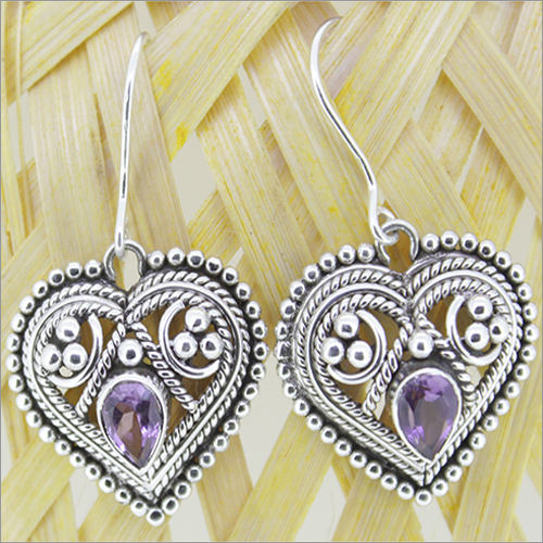 Semi Precious Stone Earing