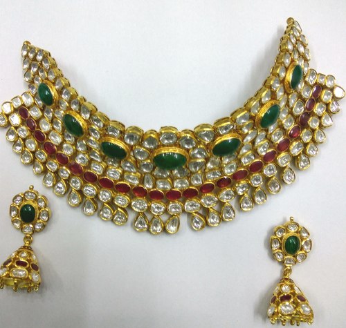 Bridal Diamond Polki Necklace