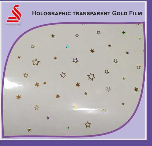 Holographic Transparent Gold Tapes Window Metallised Tape