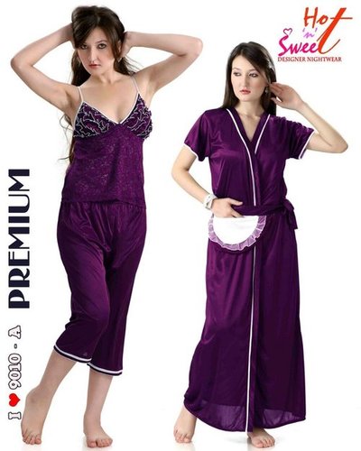 Purple Three Piece Nighty