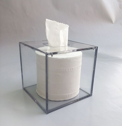 Acrylic Magnetic Square Tissue Box