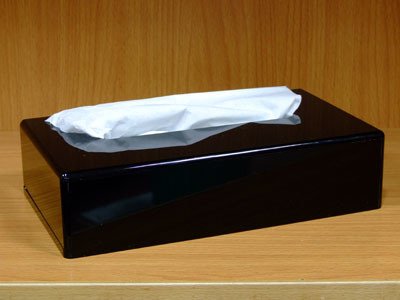 Black Acrylic Tissue Box