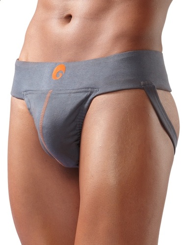 Neo Jockstrap - Genuine Cotton, Sizes S-XXL, Grey | Premium Elastic Support for Gym and Fitness Activities