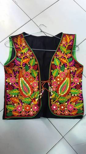 Handmade Embroidered Jackets - Cotton Material, XXL Size, Multicolour, Full Sleeves | Beautiful Color Combinations, Soft Texture, Double Pockets, Breathable Design
