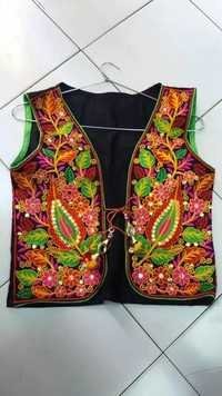 Handmade Embroidered Jackets - Cotton Material, Xxl Size, Multicolour, Full Sleeves | Beautiful Color Combinations, Soft Texture, Double Pockets, Breathable Design